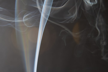 smoke on black background