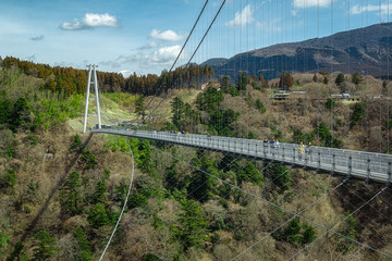 Fototapeta na wymiar 大分九重の吊り橋