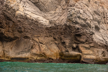 Close up of rock formations at Los Cabos, Mexico, Pacific Ocean