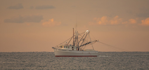 Shrimp Boats at Sunrise