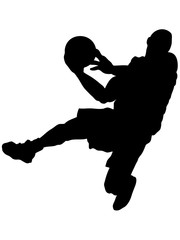 バスケットボール_シルエット_4