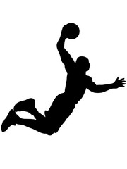 バスケットボール_シルエット_3