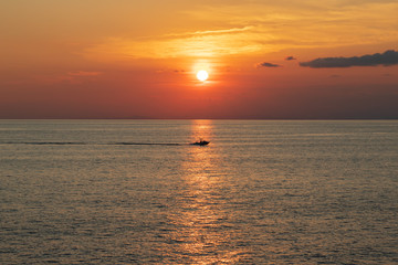 Naklejka premium 海と空の美しい眺め