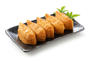Inari Sushi on a white background