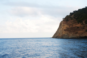 sea, evening, summer time. travel concept