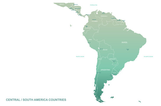 recommend clip art: south america map. latin america vector map. 