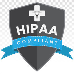 Health Insurance Portability and Accountability Act - HIPAA logo on a transparent background