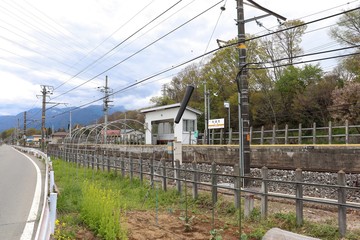 Obraz premium 田畑駅前（長野県南箕輪村）