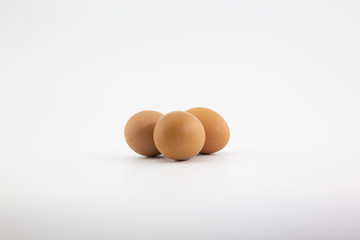 eggs on a white background
