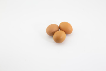 eggs on a white background