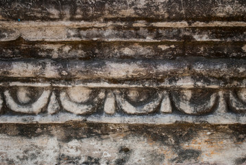 Detail of the texture of the Ex Convent  San Juan Bautista