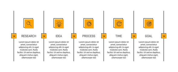Infographic design with icons and 5 options or steps. Thin line vector. Infographics business concept. Can be used for info graphics, flow charts, presentations, web sites, banners, printed materials.