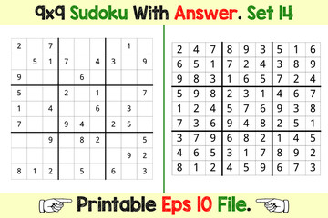 Sudoku Puzzle Games Easy to Hard with Answer