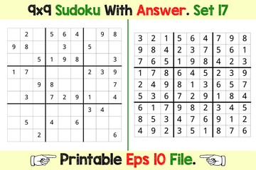 Sudoku Puzzle Games Easy to Hard with Answer