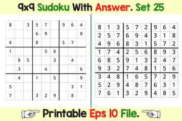 Sudoku Puzzle Games Easy to Hard with Answer