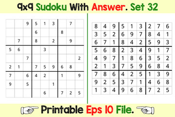Sudoku Puzzle Games Easy to Hard with Answer