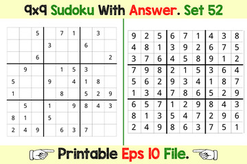 Sudoku Puzzle Games Easy to Hard with Answer