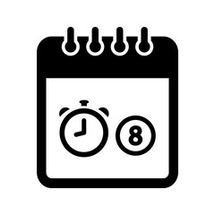 Event schedule, plan, calendar icon