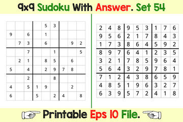 Sudoku Puzzle Games Easy to Hard with Answer