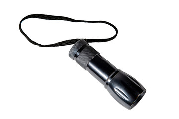 Obraz premium hand-held portable electric lamp on a white background