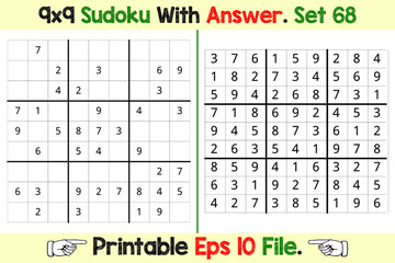 Sudoku Puzzle Games Easy to Hard with Answer