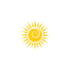 Vector Icon Logo Template Sun