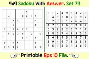 Sudoku Puzzle Games Easy to Hard with Answer