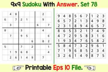 Sudoku Puzzle Games Easy to Hard with Answer