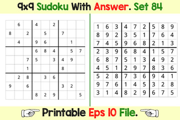 Sudoku Puzzle Games Easy to Hard with Answer