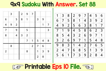 Sudoku Puzzle Games Easy to Hard with Answer