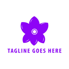 Orchid Flower Logo Design Template. Florist Logo