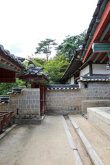 Inside view of Korean traditional house. Dosanseowon, Andong, Gyeongsangbuk-do