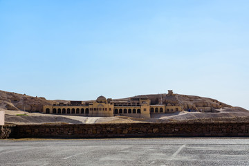 Buildings near the temple of Hatshepsut in Luxor, Egypt