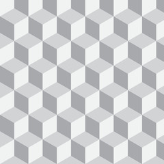 Obraz premium Geometryczne tło wektor. Kształty kostek. Złudzenie optyczne