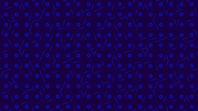 Abstract background with geometric shapes and lines, constantly moving. Mosaic of figures and elements. Minimalistic modern animated background.