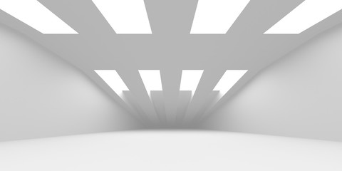 Abstract White Architecture Design Concept