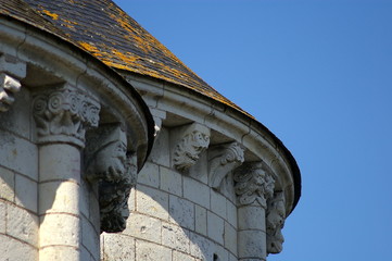 Chateau roof in the Loire Valley