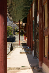 Traditional Korean temple scenery