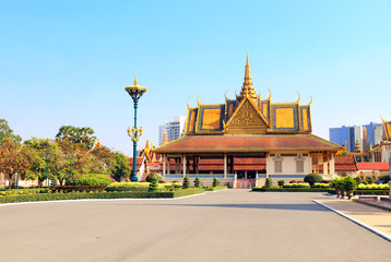 Pavilion in garden of Royal Palace, Phnom Penh, Cambodia