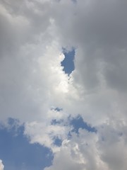 blue sky with clouds