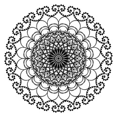 Vector element, arabesque for design template. Luxurious ornament in oriental style