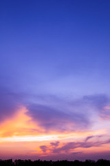 Obraz premium Majestic ​sky vertical., dramatic sky sunrise background.