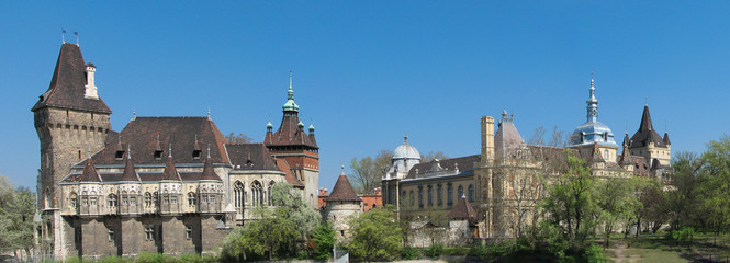 Vajdahunyad Castle (in Hungarian Vajdahunyad vára) Budapest Hungary