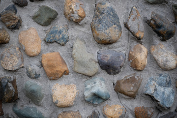 Background image of the masonry texture of the basement floor