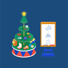 Christmas tree and Gifts