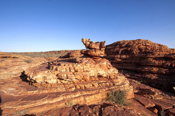 Amazing rock formations of the Great Valley, Kings Canyon. Australia