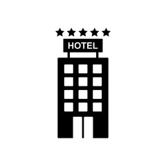 hotel - building icon vector design template