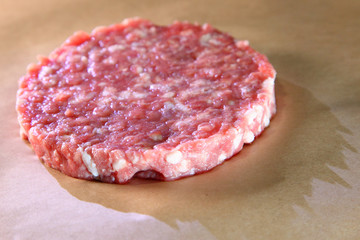 Raw cutlet for a juicy burger.