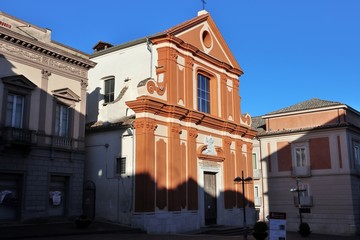 Fototapeta na wymiar Benevento - Chiesa di San Bartolomeo la mattina presto