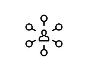 Network line icon